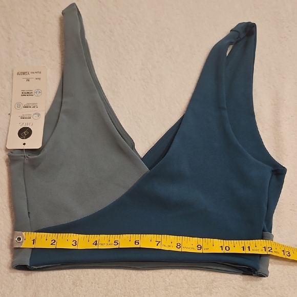 Stylish Blue and Gray Bralette - Picture 4 of 6